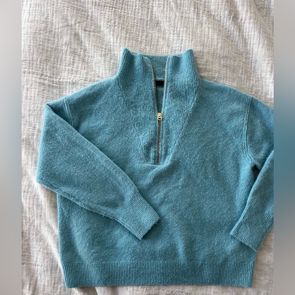 J. Crew Sweaters - J. Crew Teal Cowl Neck Sweater